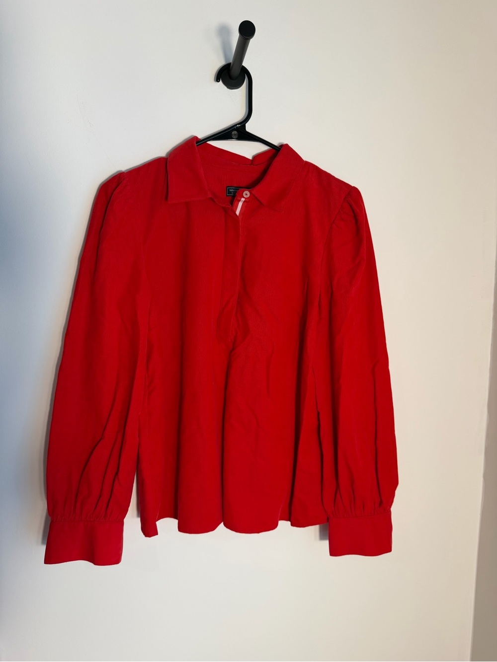 Vineyard Vines Bright Red Corduroy Shirt